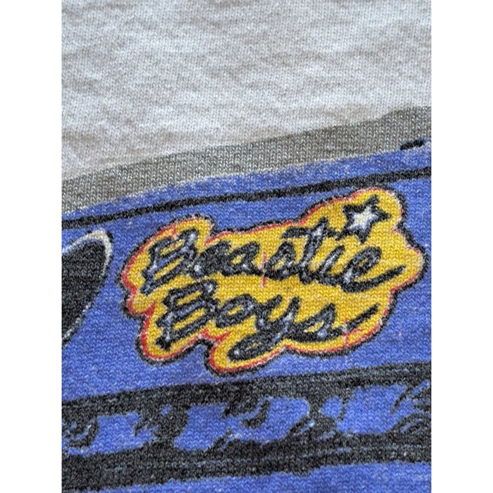 Vintage Beastie Boys Graphic Ringer T-Shirt XL Rock Band Anvil Men's Grunge - Picture 4 of 11